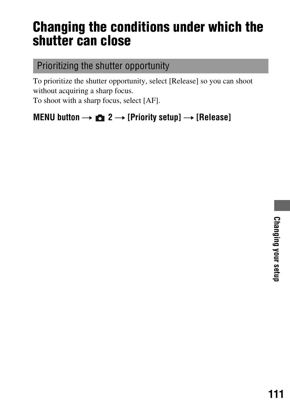 Sony DSLR-A200K User Manual | Page 111 / 158