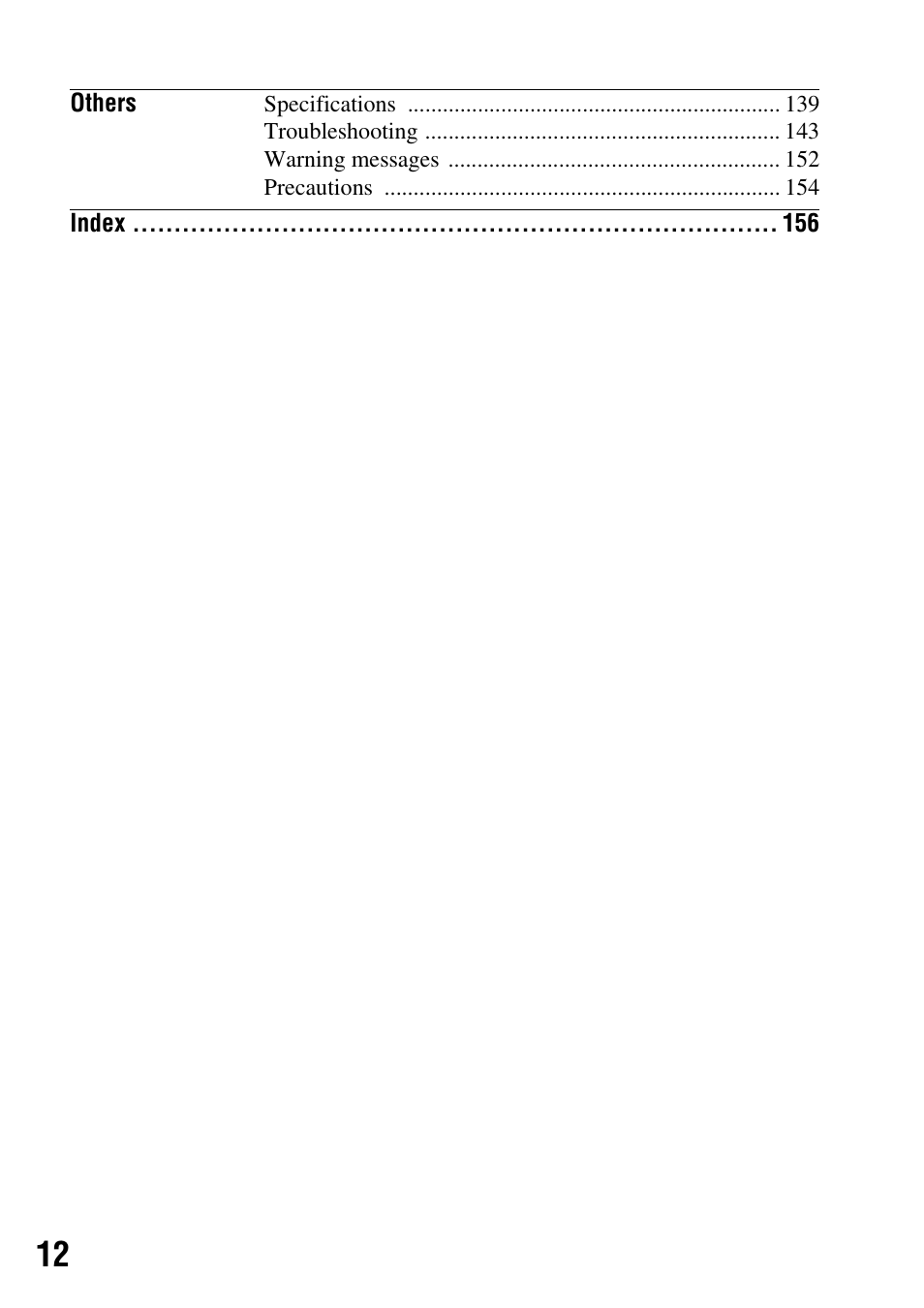 Sony DSLR-A200K User Manual | Page 12 / 158
