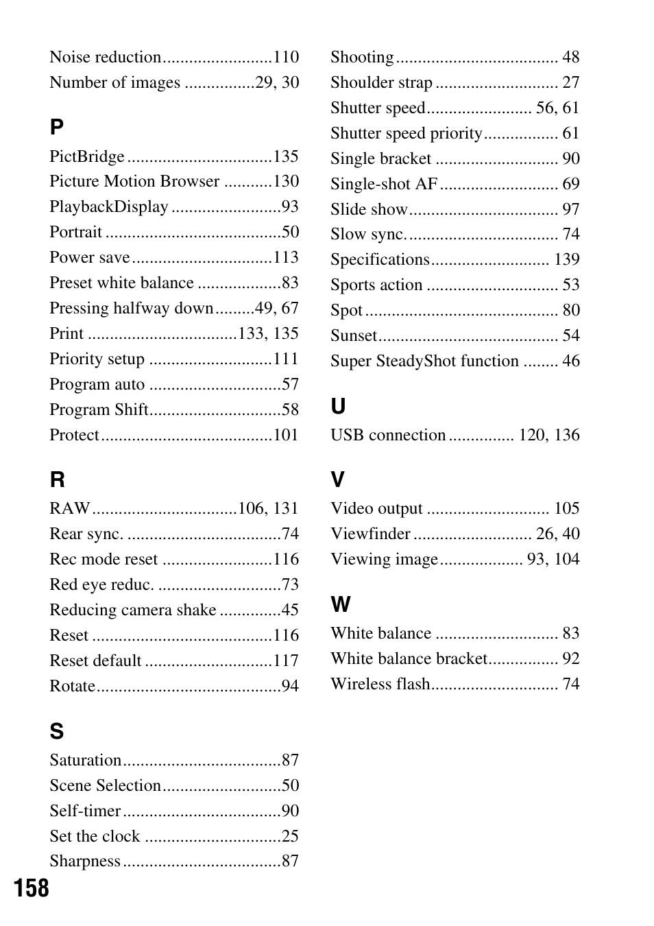 Sony DSLR-A200K User Manual | Page 158 / 158