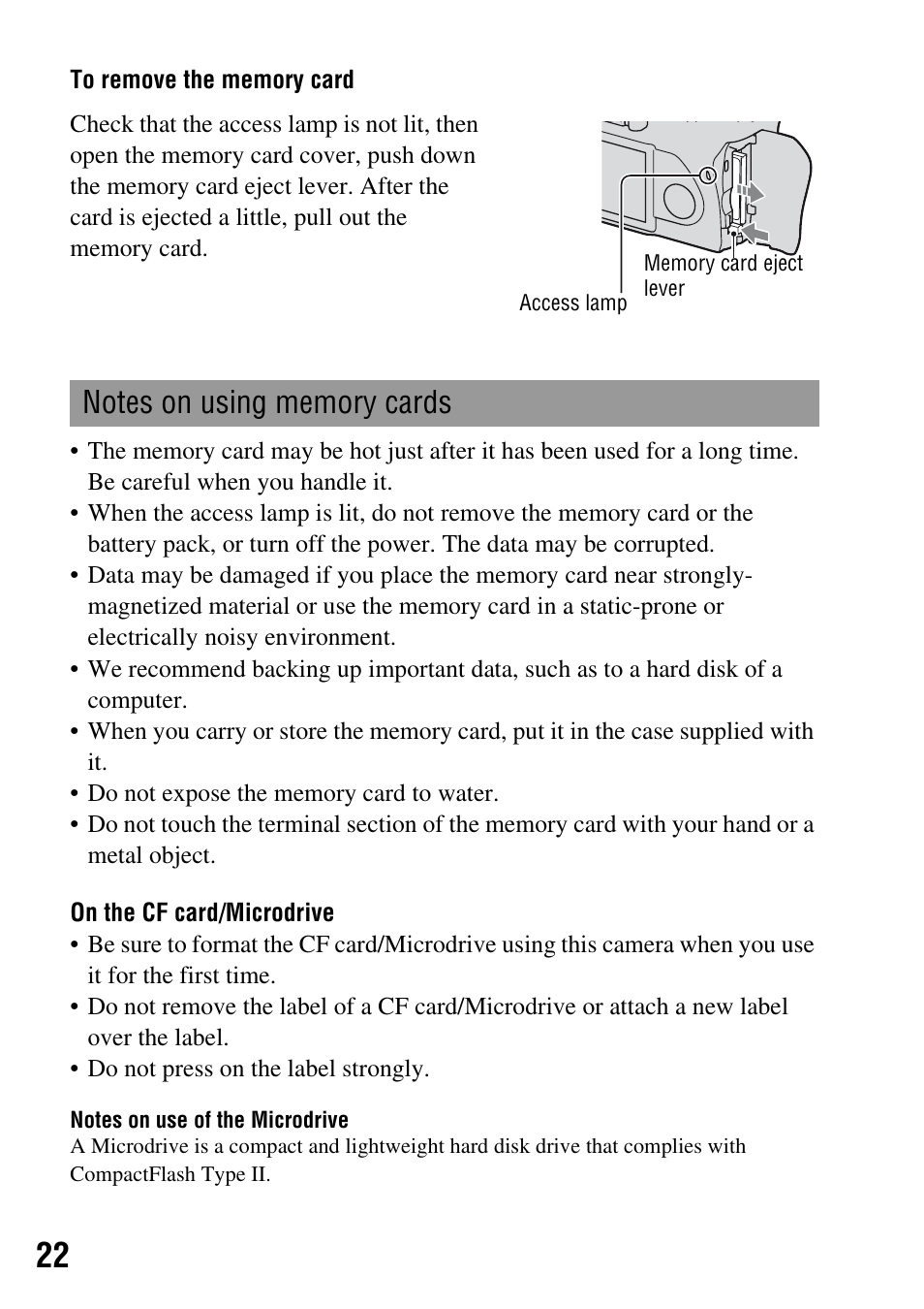 Sony DSLR-A200K User Manual | Page 22 / 158