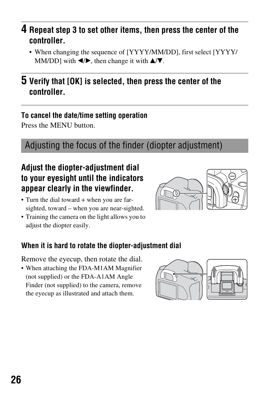 Sony DSLR-A200K User Manual | Page 26 / 158