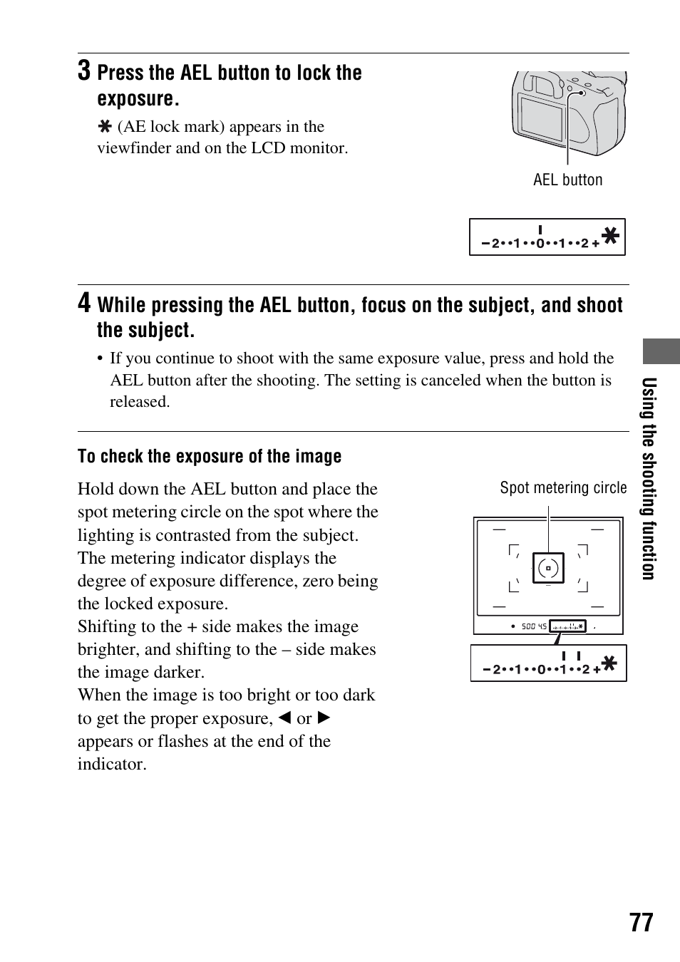Sony DSLR-A200K User Manual | Page 77 / 158