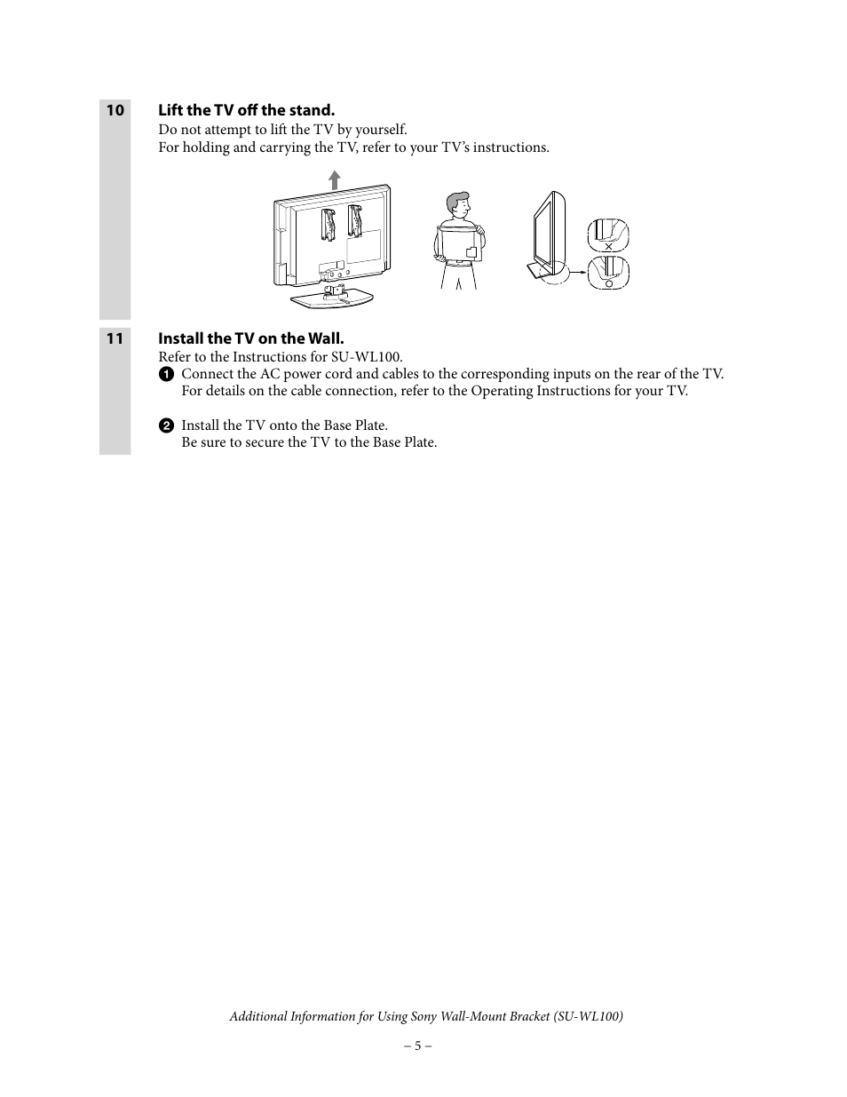 Sony KDL-22EX308 User Manual | Page 5 / 5