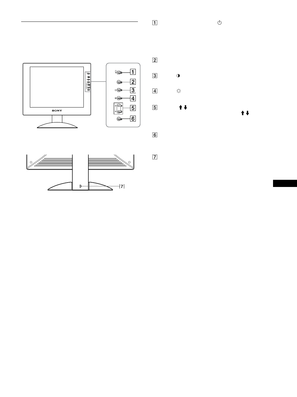 Identification des composants et des commandes | Sony SDM-S91 User Manual | Page 25 / 108