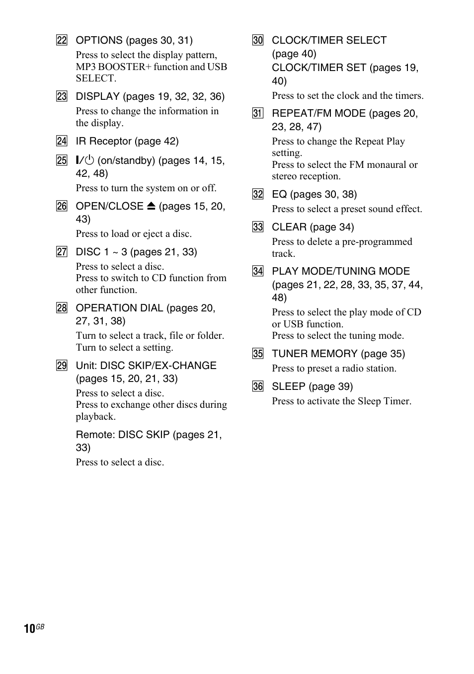 Sony LBT-ZTX7 User Manual | Page 10 / 60