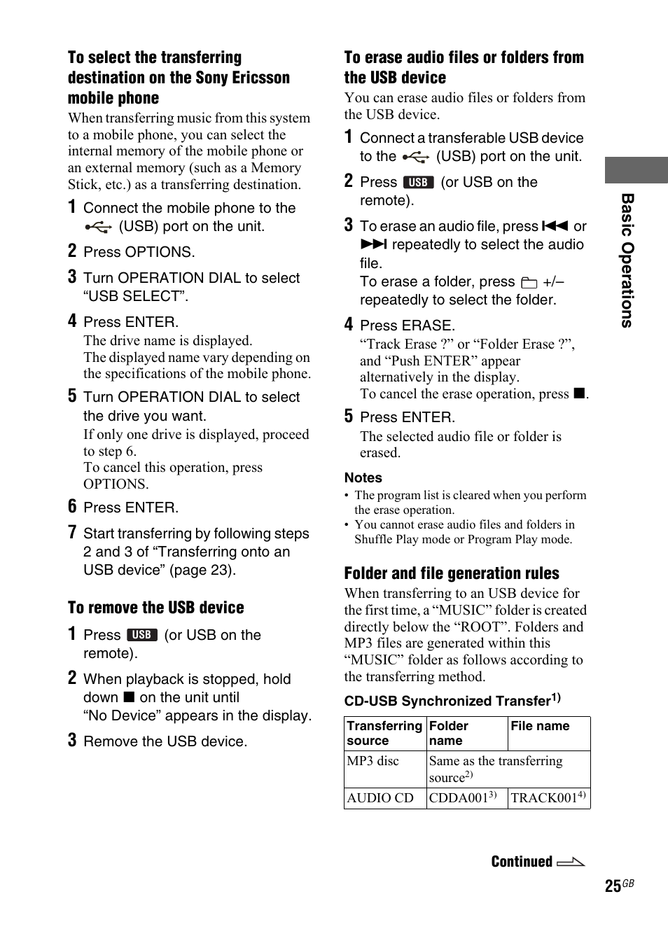 Sony LBT-ZTX7 User Manual | Page 25 / 60