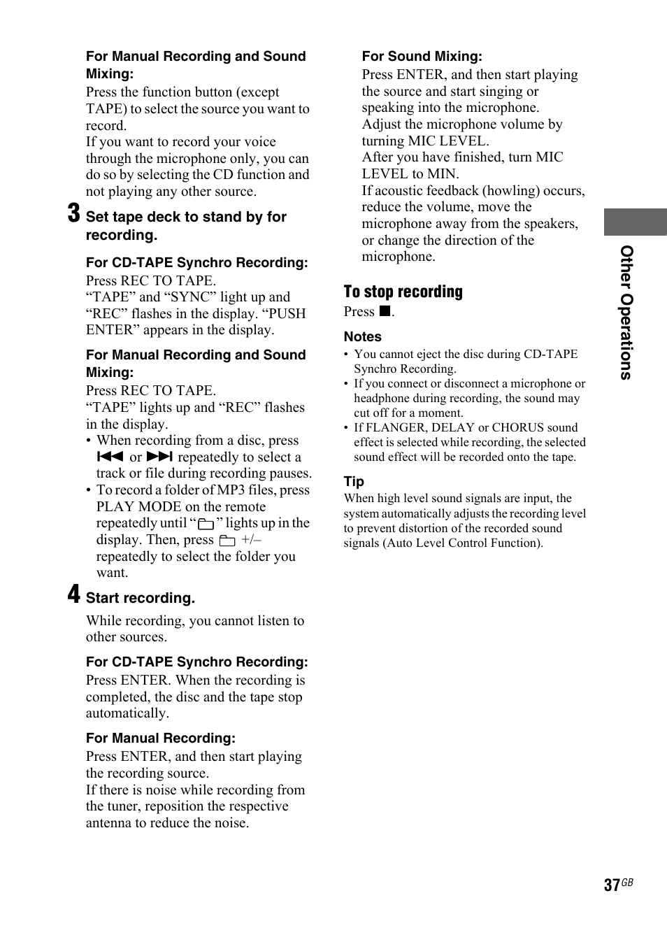 Sony LBT-ZTX7 User Manual | Page 37 / 60