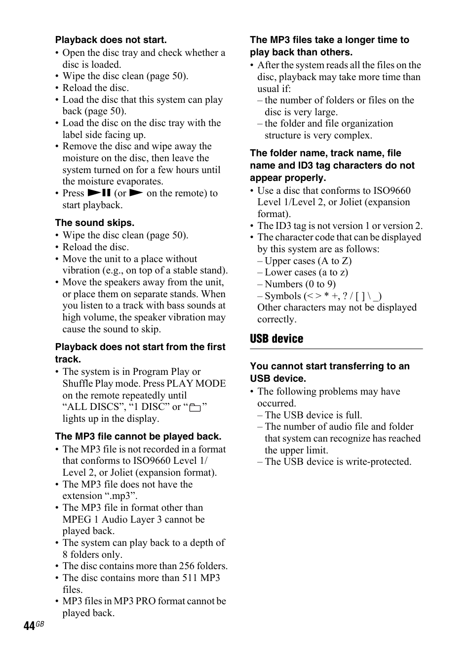 Sony LBT-ZTX7 User Manual | Page 44 / 60