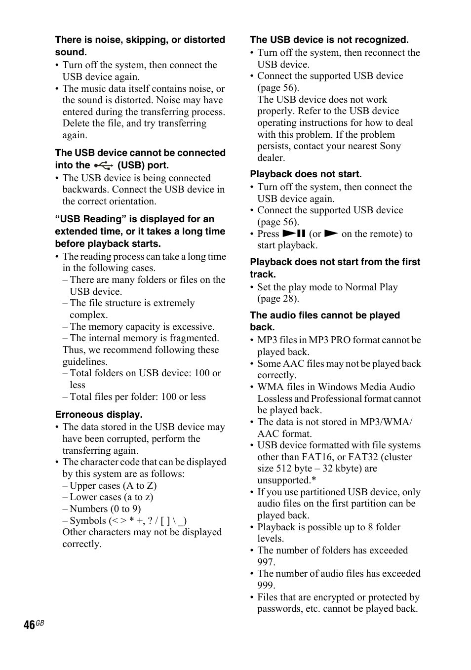 Sony LBT-ZTX7 User Manual | Page 46 / 60