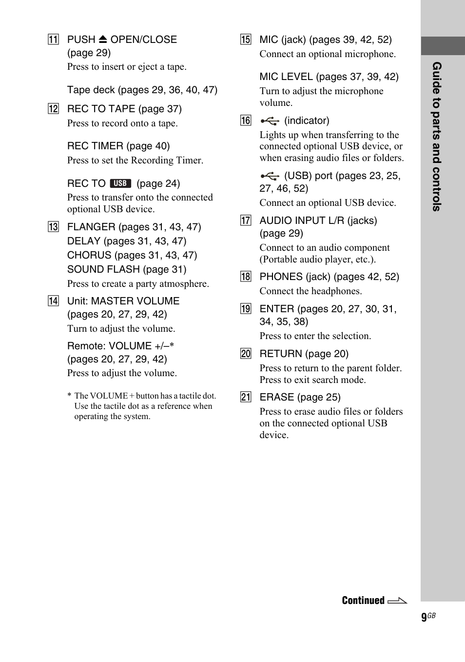 Sony LBT-ZTX7 User Manual | Page 9 / 60