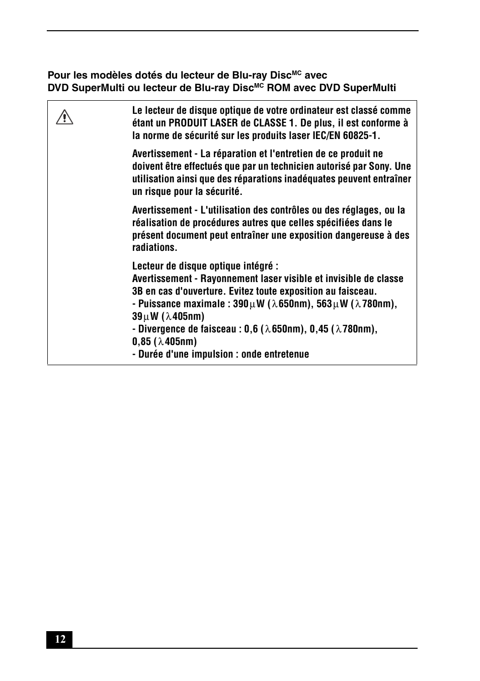 Sony VPCSB190X User Manual | Page 12 / 36