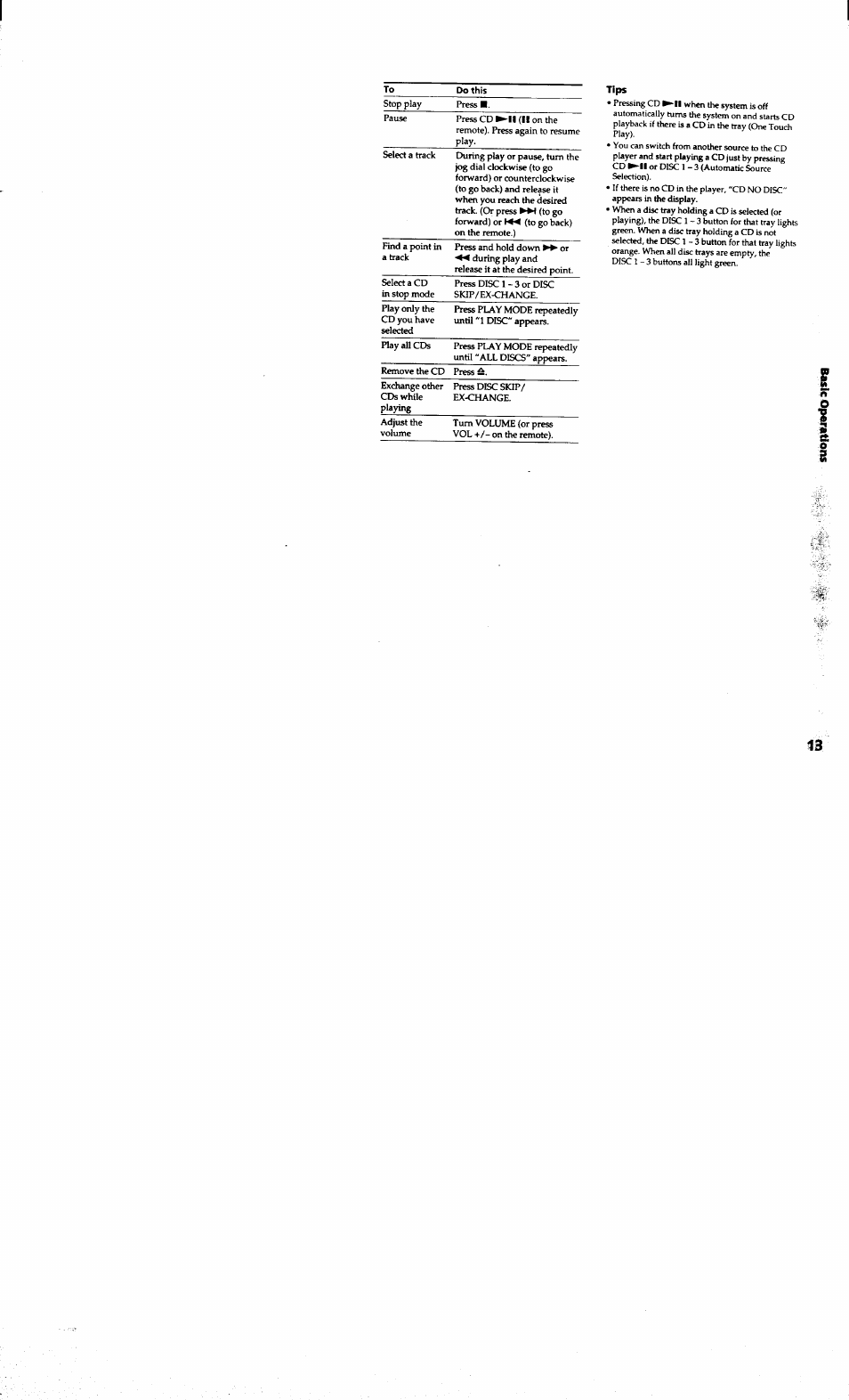 Tips, It 13 | Sony MHC-RXD7AV User Manual | Page 13 / 44