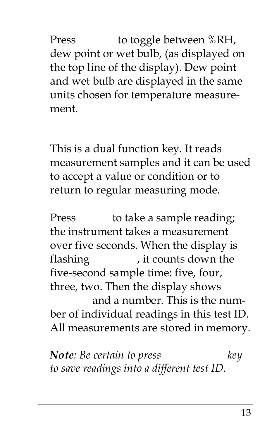 TSI IAQ50 User Manual | Page 13 / 40