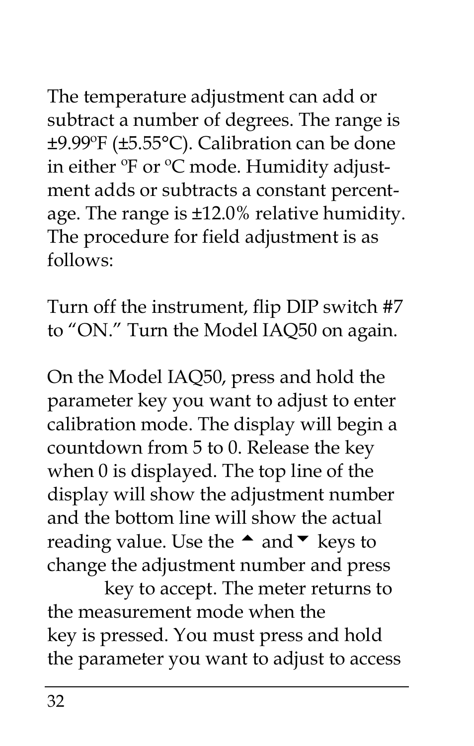 TSI IAQ50 User Manual | Page 32 / 40