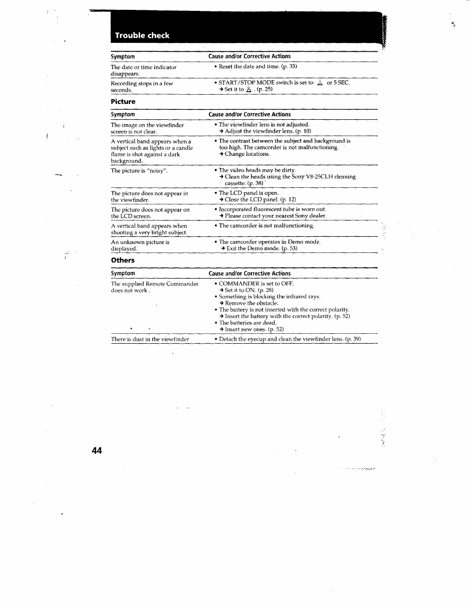 Sony CCD-TRV12 User Manual | Page 36 / 56