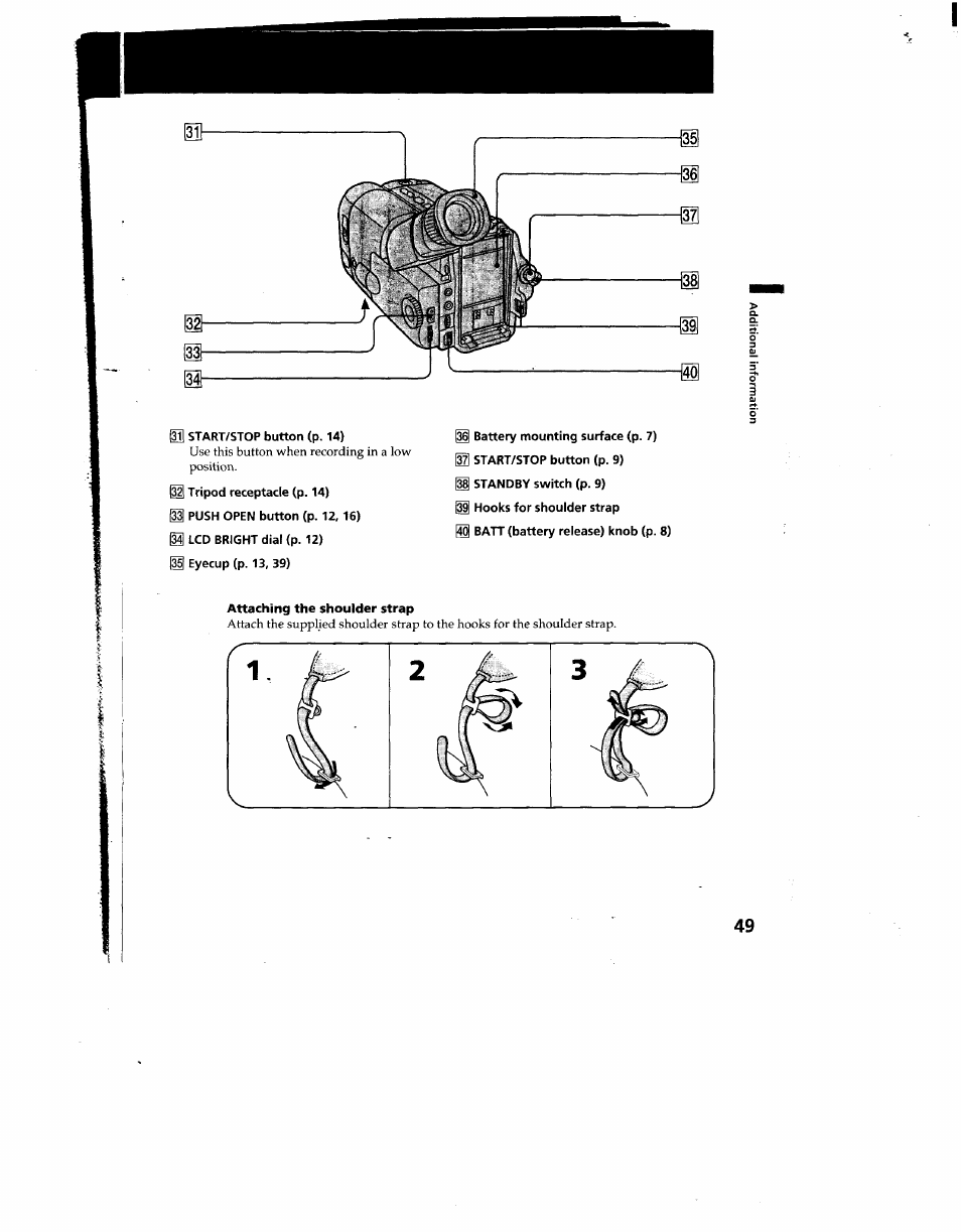 Sony CCD-TRV12 User Manual | Page 49 / 56