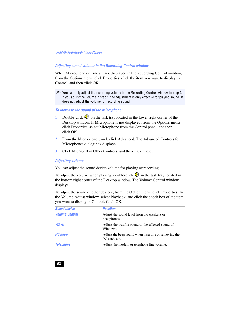 Sony PCG-SR33 User Manual | Page 52 / 139