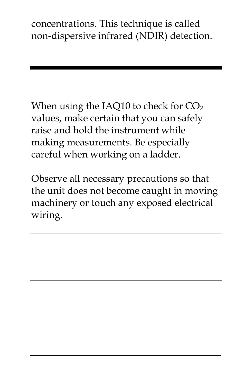 Section 3 safety | TSI IAQ10 User Manual | Page 5 / 20