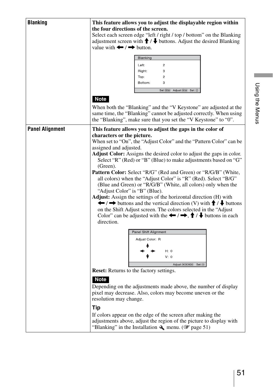 Sony VPL-5400ES User Manual | Page 51 / 80