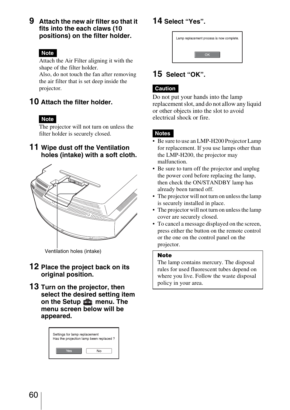 Sony VPL-5400ES User Manual | Page 60 / 80