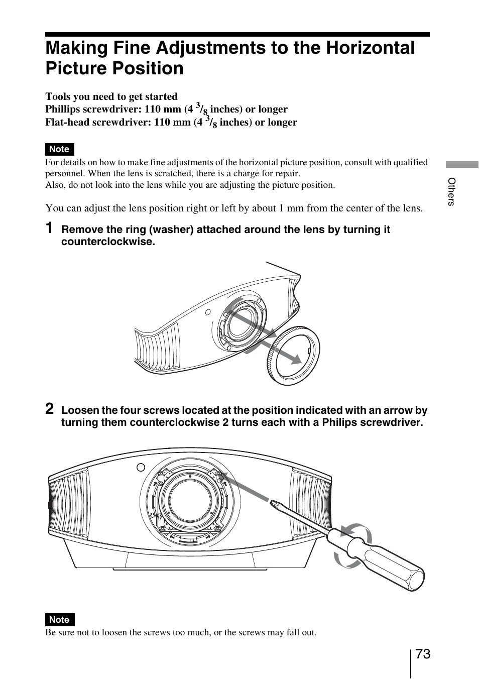 Sony VPL-5400ES User Manual | Page 73 / 80