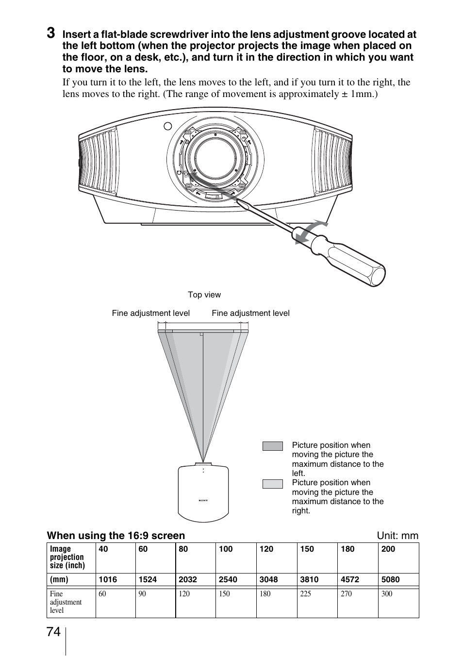 Sony VPL-5400ES User Manual | Page 74 / 80