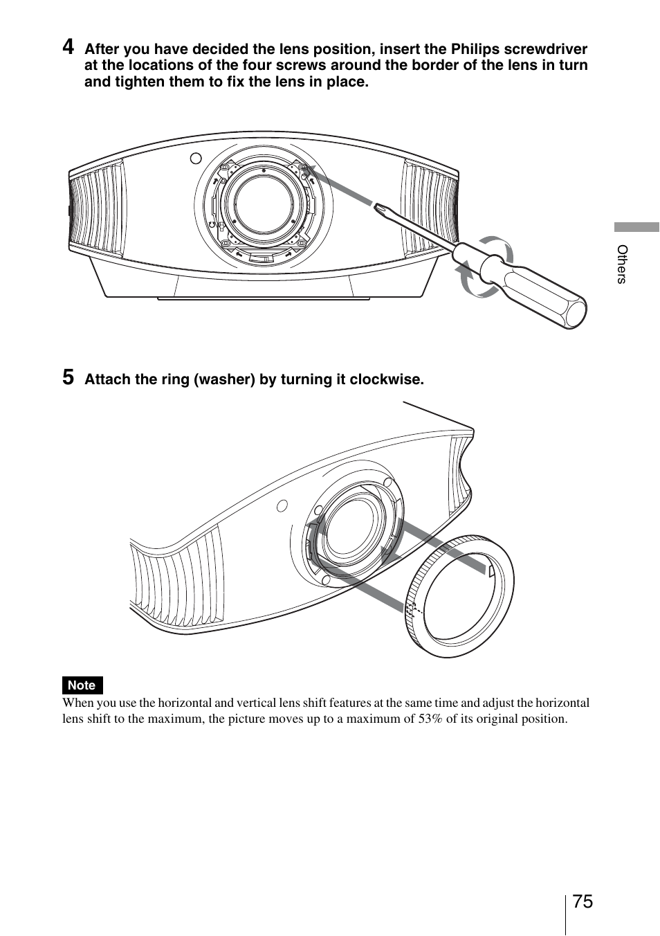 Sony VPL-5400ES User Manual | Page 75 / 80