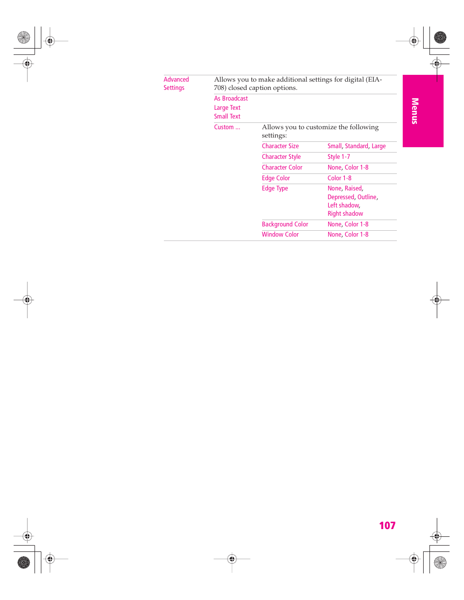 Sony KD-34XBR960N User Manual | Page 108 / 127