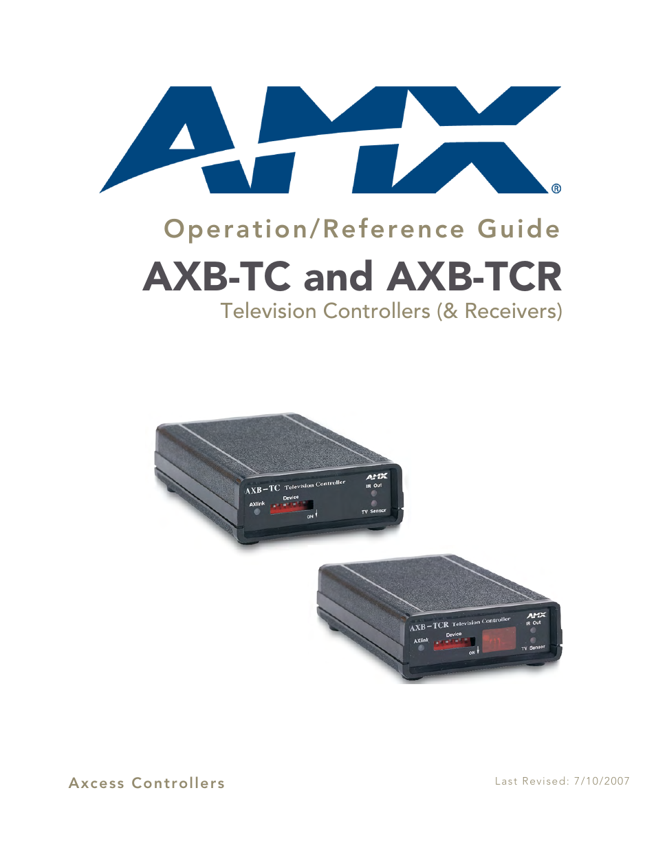 AMX AXB-TCR User Manual | 28 pages