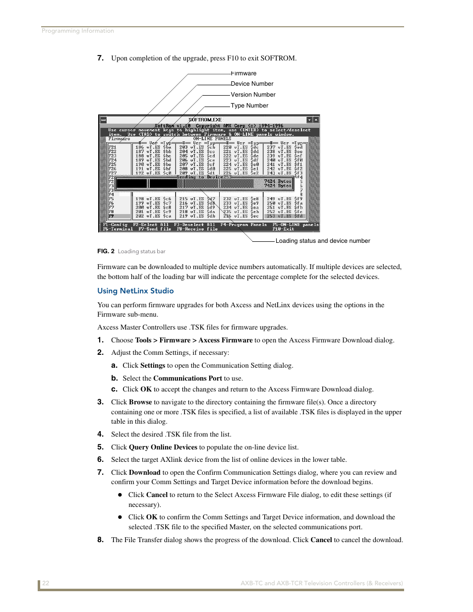 Using netlinx studio | AMX AXB-TCR User Manual | Page 26 / 28