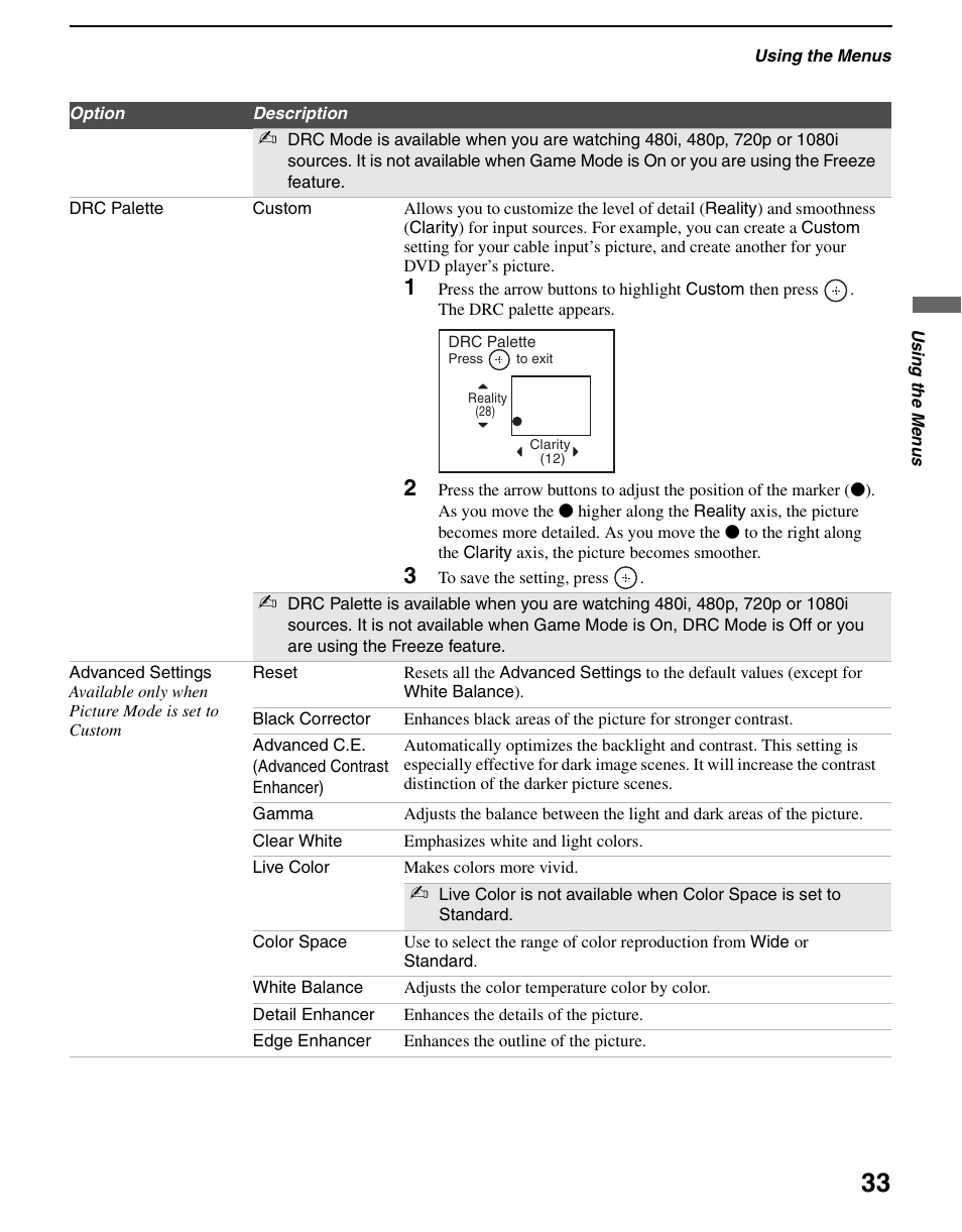 Sony KDL-70XBR3 User Manual | Page 33 / 56