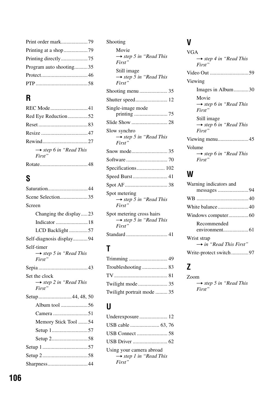 Sony DSC-M2 User Manual | Page 106 / 107