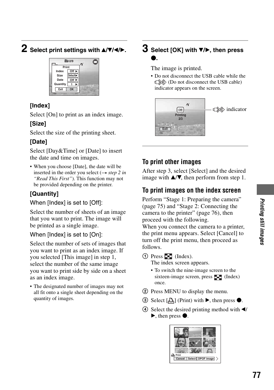 E (77) | Sony DSC-M2 User Manual | Page 77 / 107