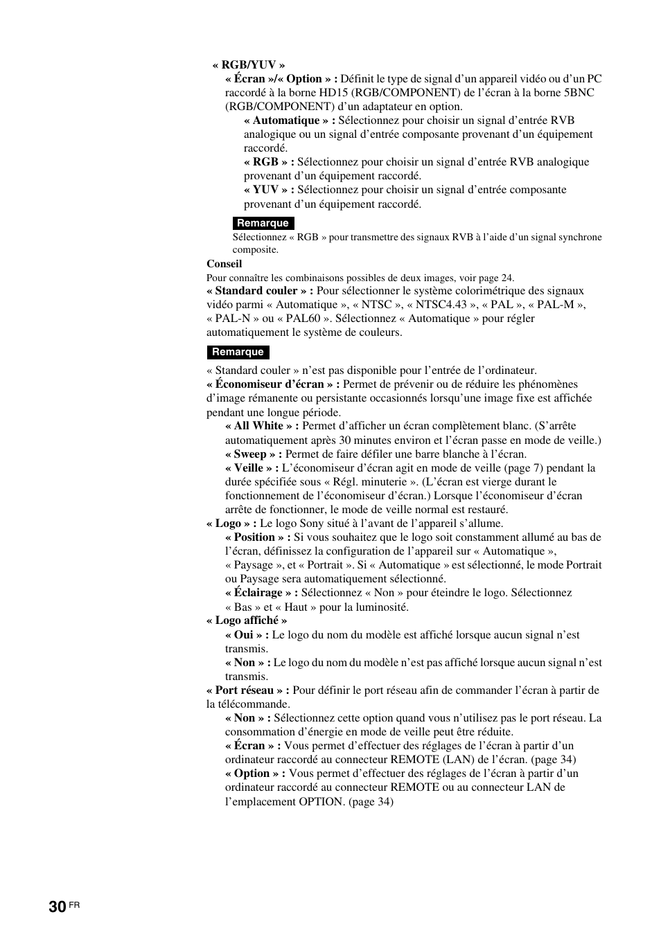 Sony FWD-S42H1 User Manual | Page 120 / 303