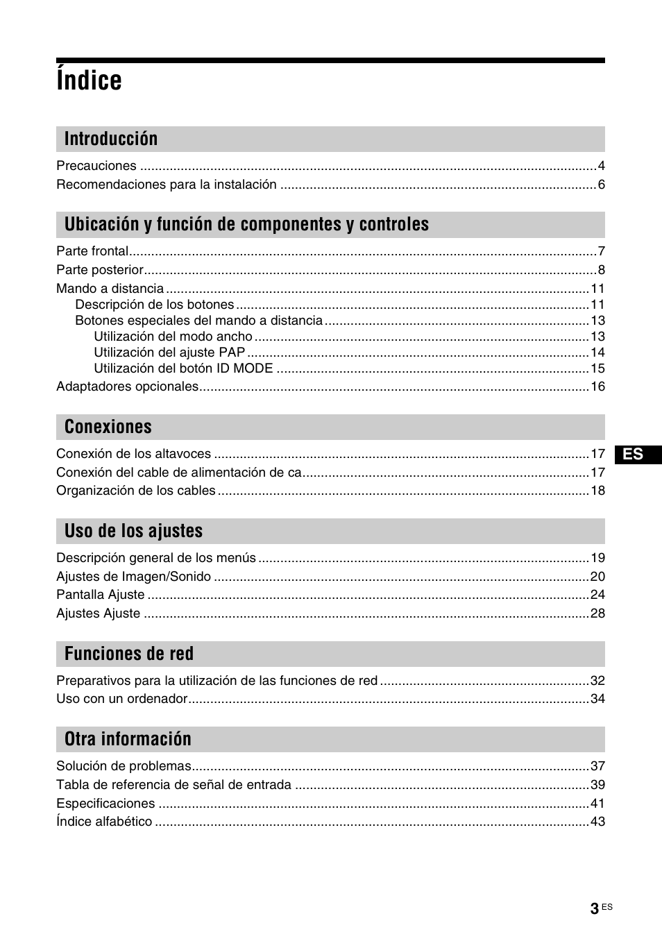 Índice | Sony FWD-S42H1 User Manual | Page 179 / 303