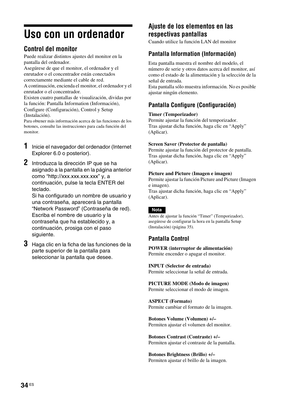 Uso con un ordenador | Sony FWD-S42H1 User Manual | Page 210 / 303