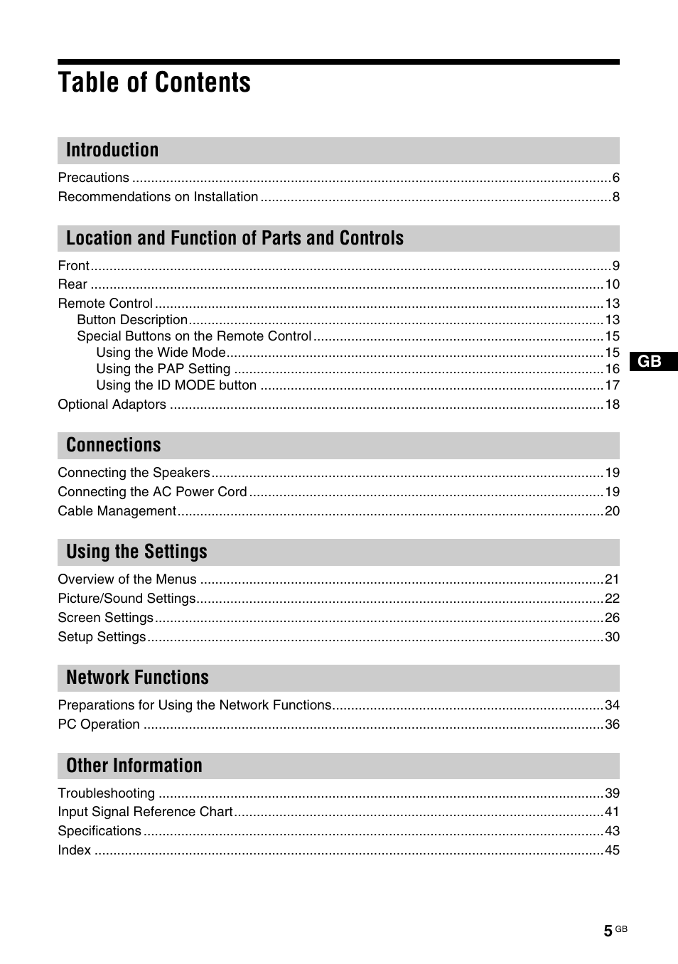 Sony FWD-S42H1 User Manual | Page 51 / 303