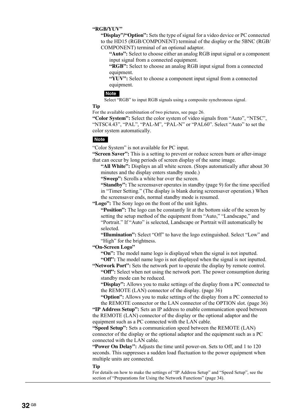 Sony FWD-S42H1 User Manual | Page 78 / 303