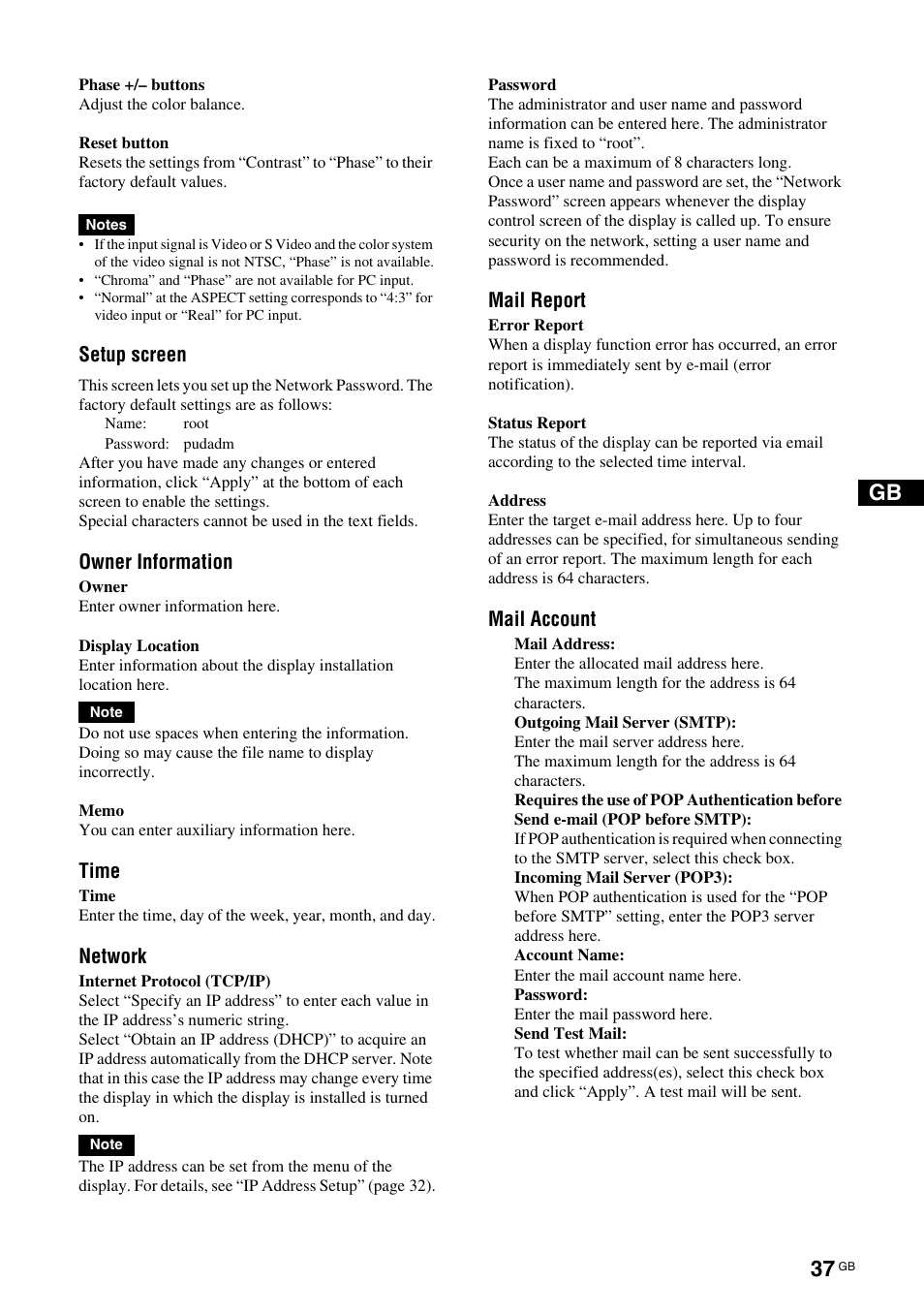 Sony FWD-S42H1 User Manual | Page 83 / 303