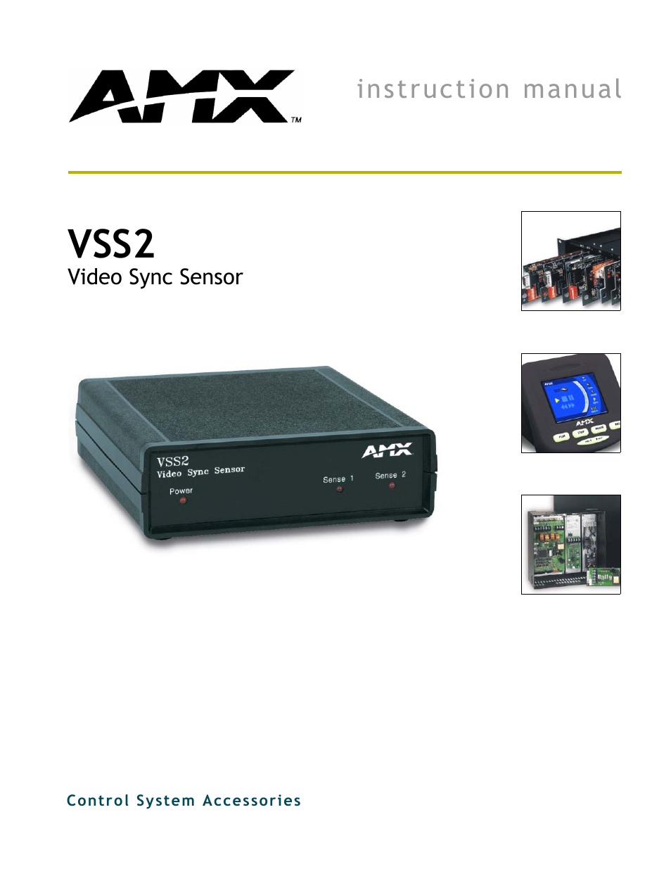 AMX Video Sync Sensor VSS2 User Manual | 16 pages