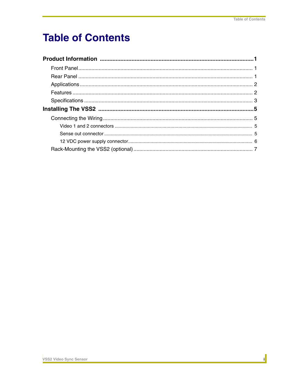 AMX Video Sync Sensor VSS2 User Manual | Page 5 / 16