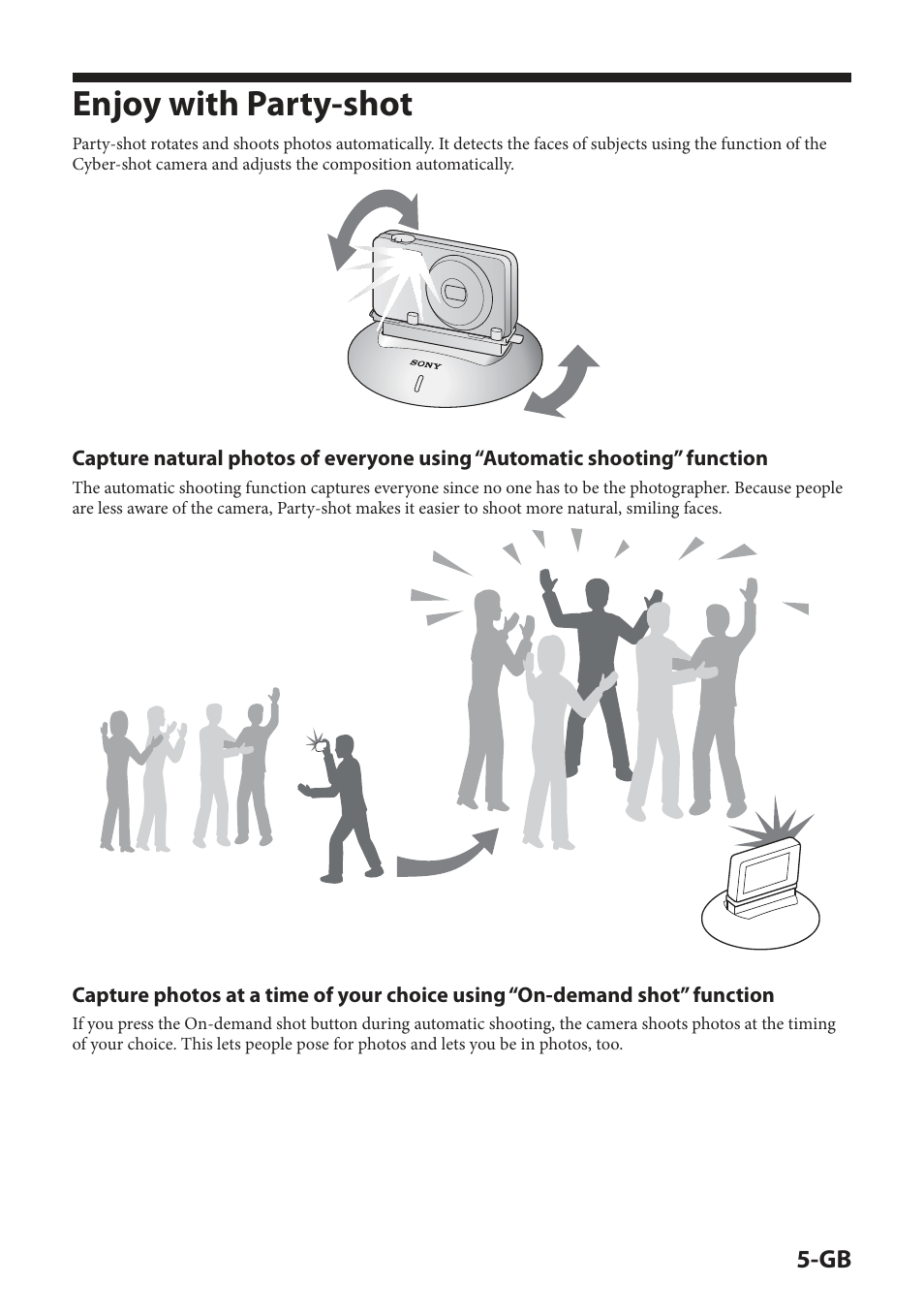 Enjoy with party-shot | Sony IPT-DS2 User Manual | Page 23 / 215