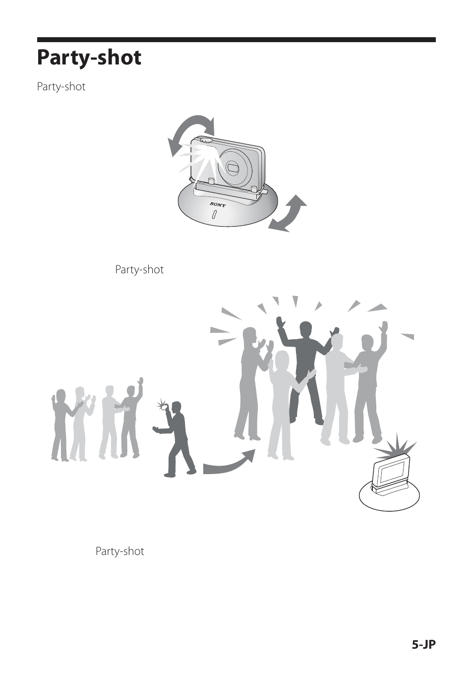 Party-shotでこんな撮影ができます, Party-shot, でこんな撮影ができます | Sony IPT-DS2 User Manual | Page 5 / 215