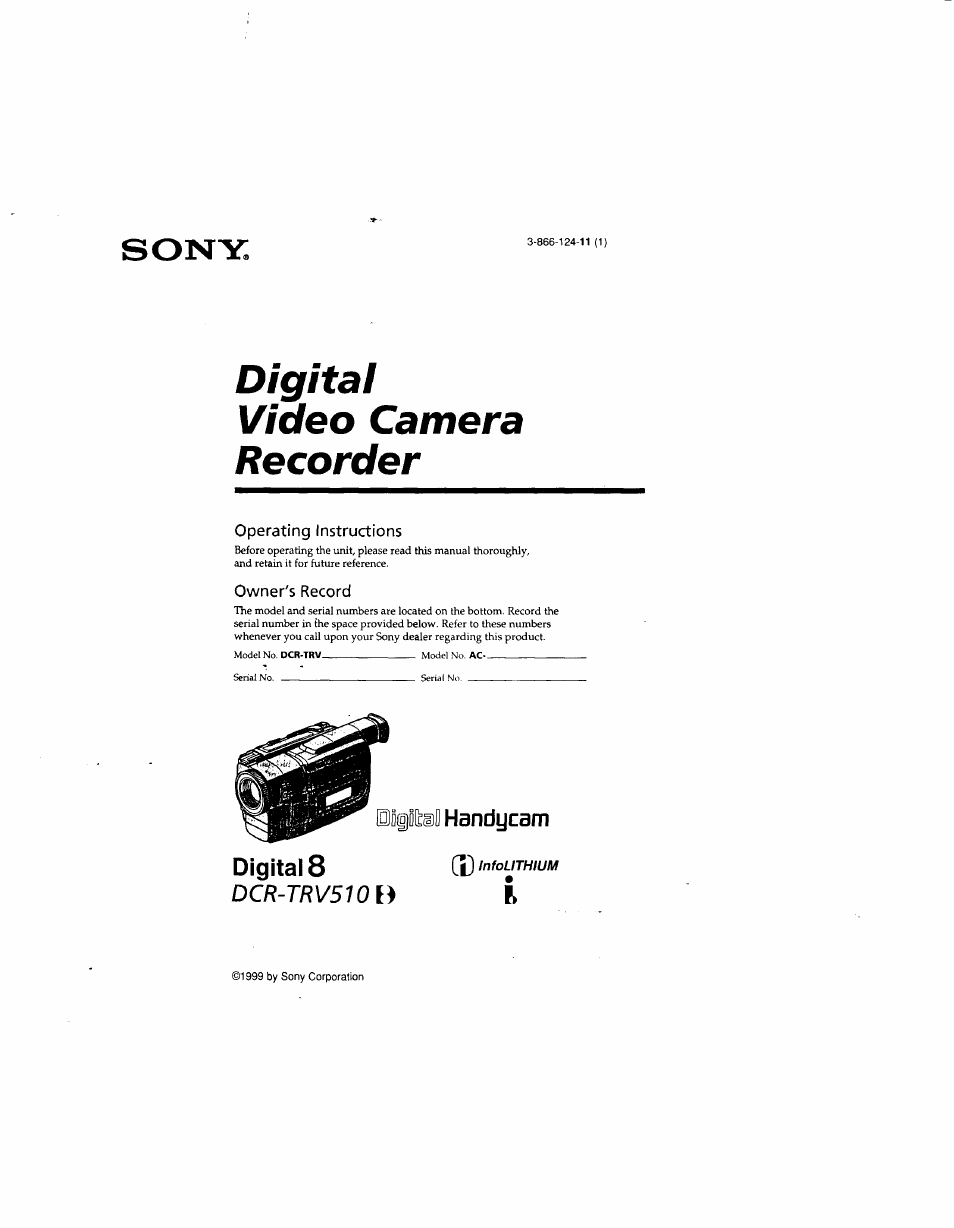 Sony DCR-TRV510 User Manual | 136 pages