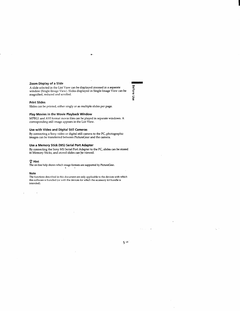Note | Sony DCR-TRV510 User Manual | Page 113 / 136