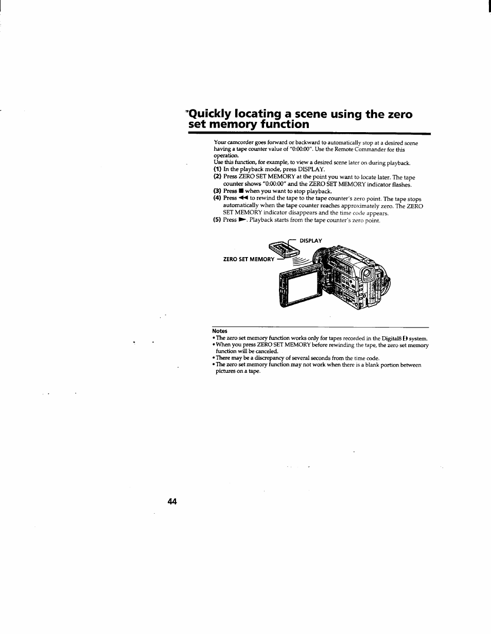 Sony DCR-TRV510 User Manual | Page 44 / 136