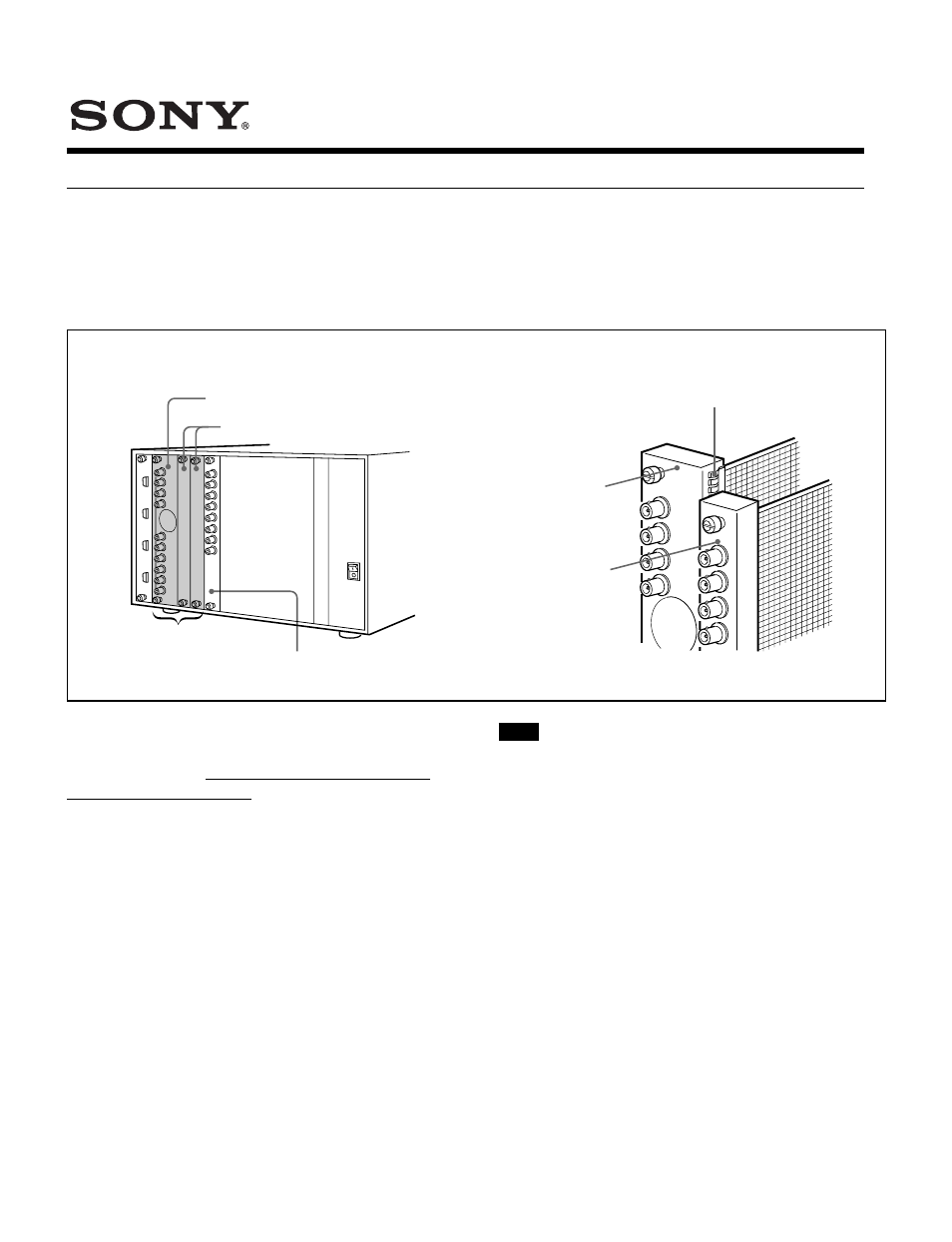 Sony BKM-21D User Manual | 1 page