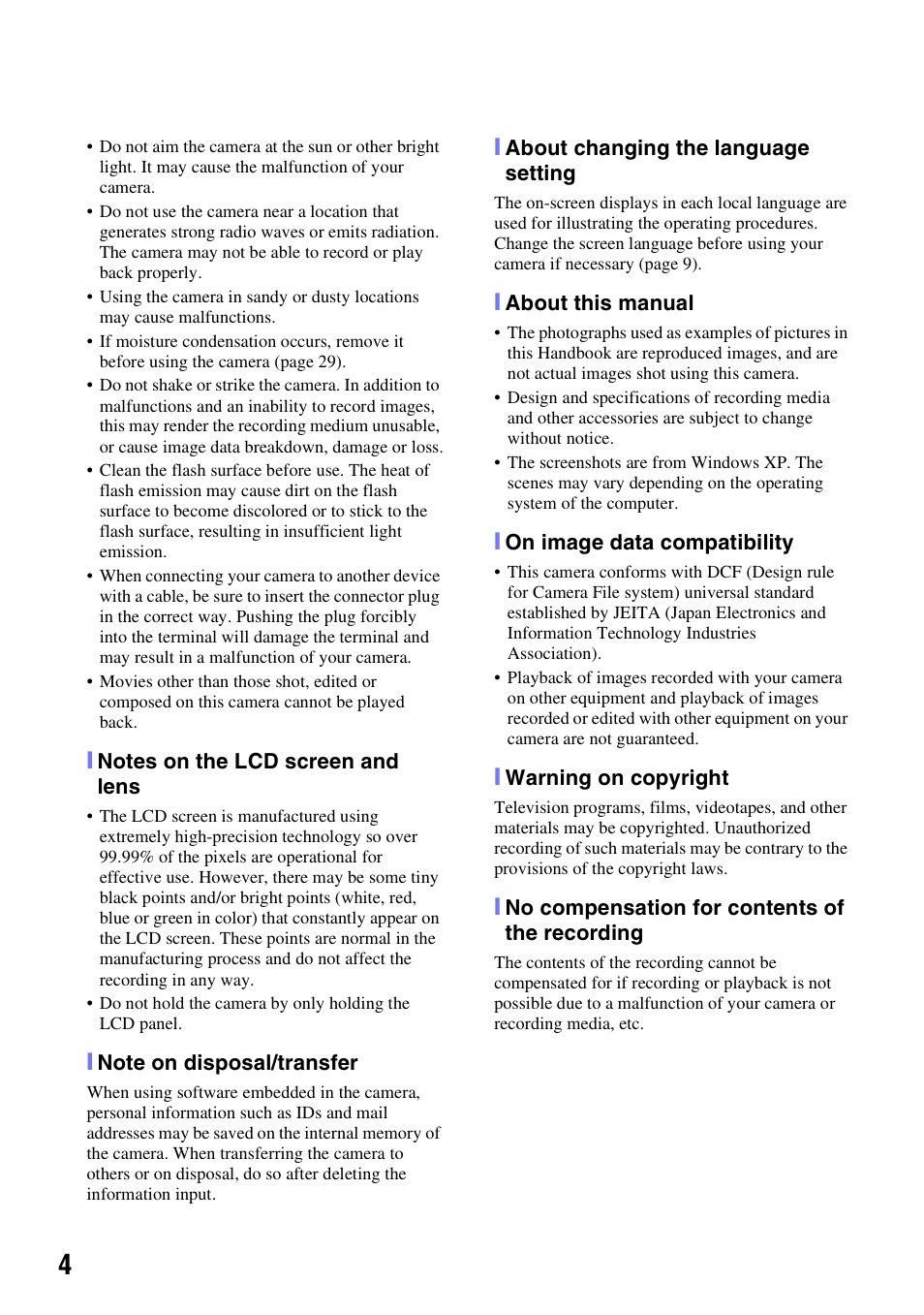 Sony NSC-GC1 User Manual | Page 4 / 32
