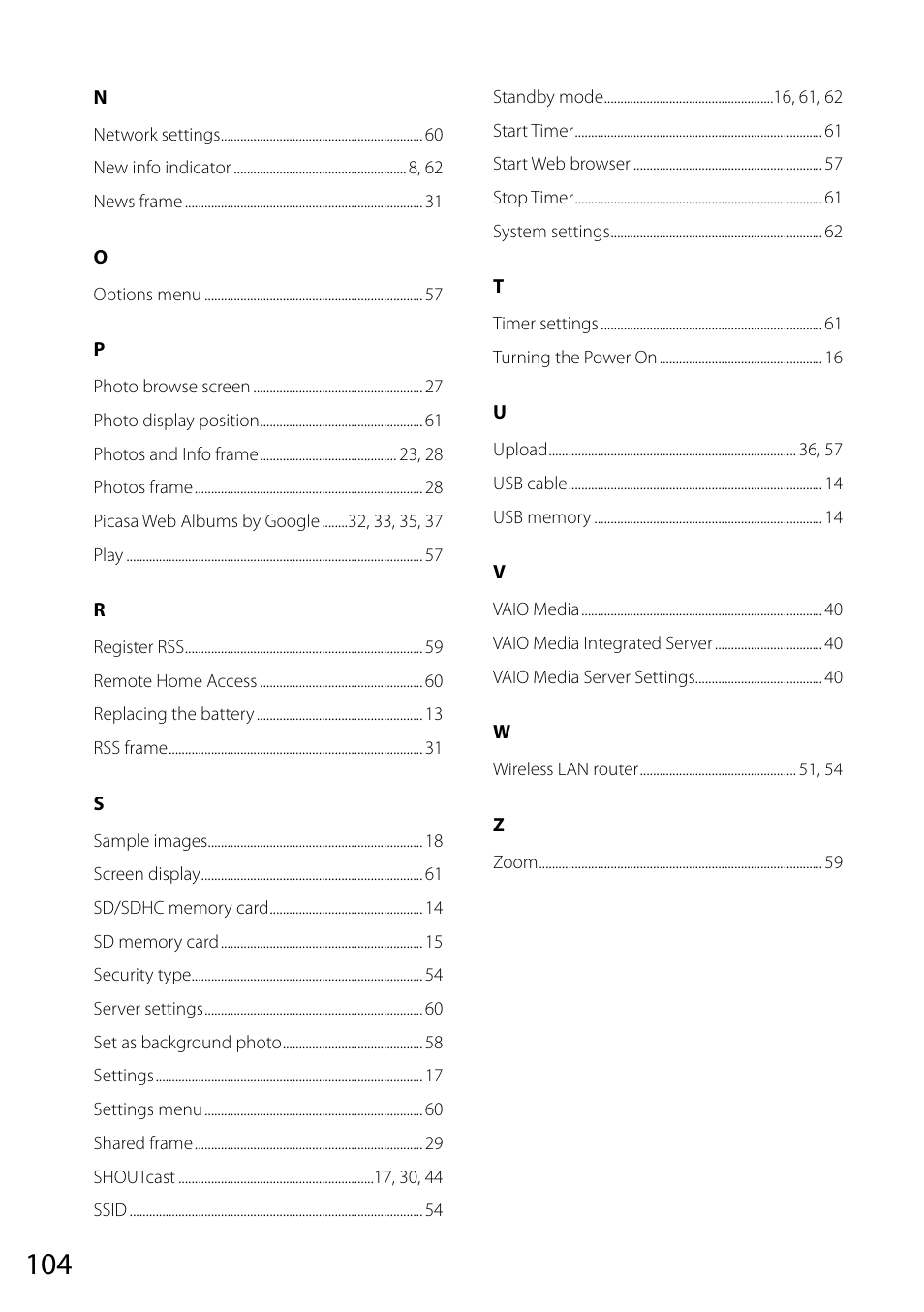 Sony VGF-CP1U User Manual | Page 104 / 108