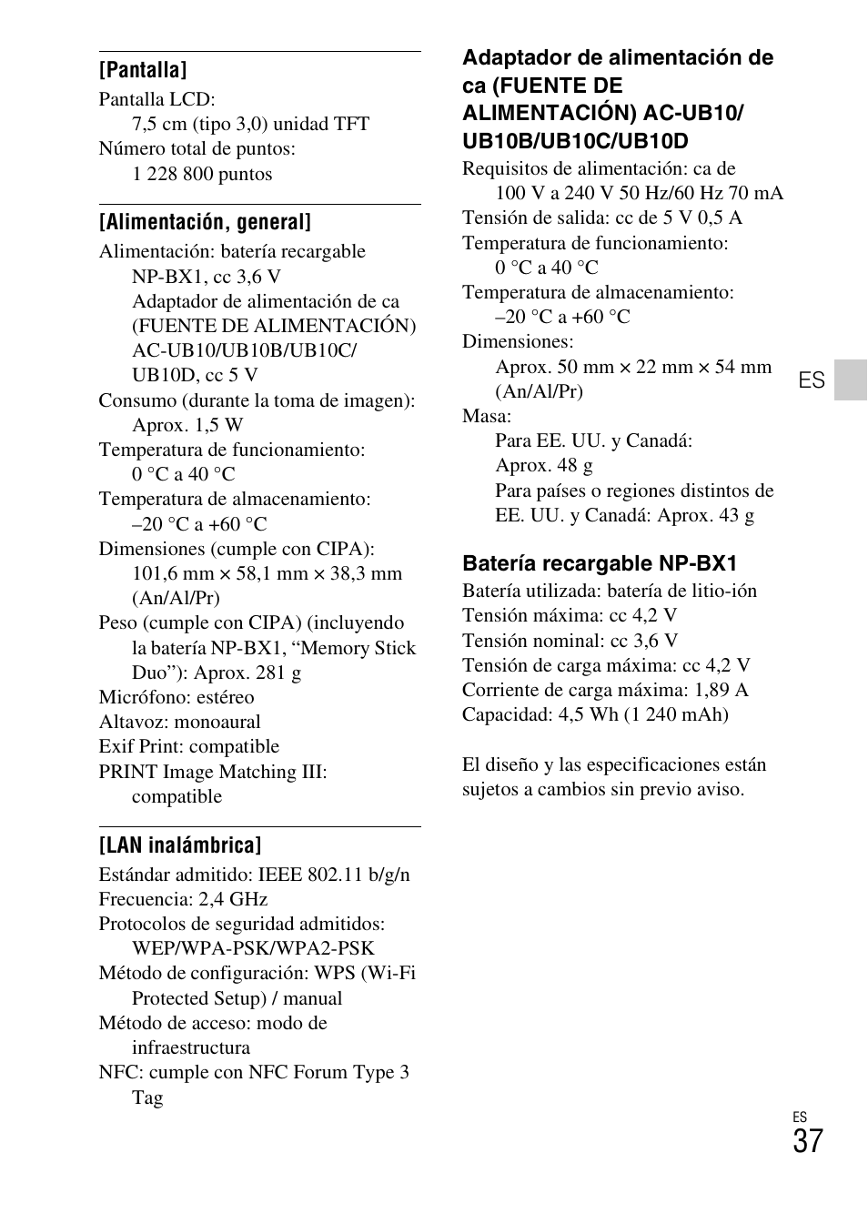 Sony DSC-RX100M2COS User Manual | Page 115 / 120